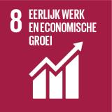 Goal 8: Bevorder aanhoudende, inclusieve en duurzame economische groei, volledige en productieve tewerkstelling en waardig werk voor iedereen.